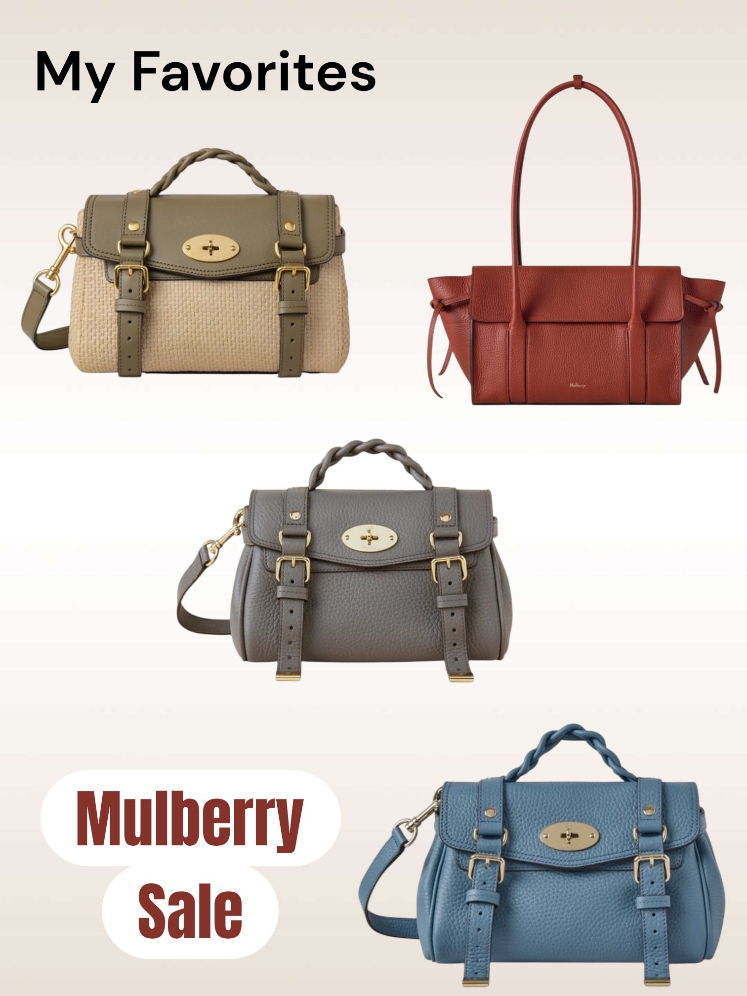 Oh my goodness - Mulberry has so many beautiful bags on sale in STUNNING colors. 

#LTKSaleAlert
