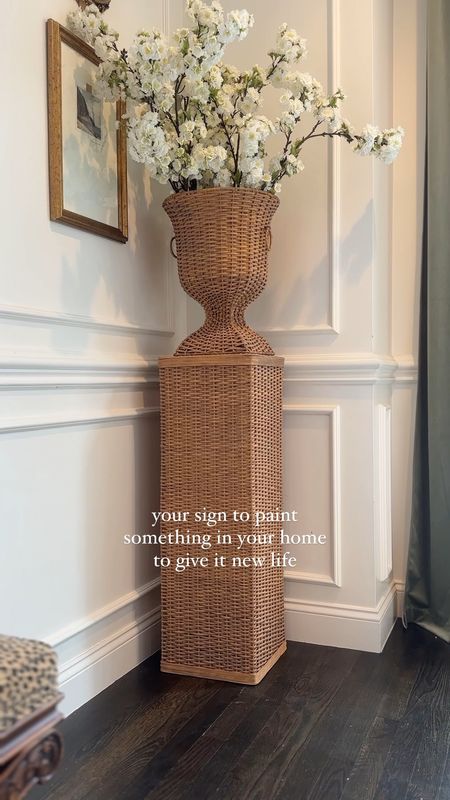 A little paint is an easy way to transform something and a simple DIY! 

This wicker planter and pedestal was a little too orange for my liking, I still wanted it to look natural so I did a little chalk paint wash on it (chalk paint I had leftover from another project and some water), it toned down the color but doesn’t have the “painted look.”

I have been wanting a new lantern for our kitchen, but opted to paint parts of it a fresh blue to give it new life since there’s nothing wrong with the light itself! 

I’m thinking about lacquering a thrifted coffee table in a fun color next, what do you think?! Is there anything in your home you’ve painted to change its look?!? Tell me! 

#easydiy #paintdiy #wickerfurniture 

#LTKhome