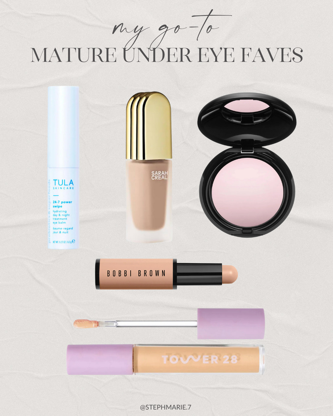 My go-to under eye favorites for a creaseless look that hides my dark circles. I've been using this combo for years and it's one I can always rely on.  

 #LTKOver40 #LTKBeauty