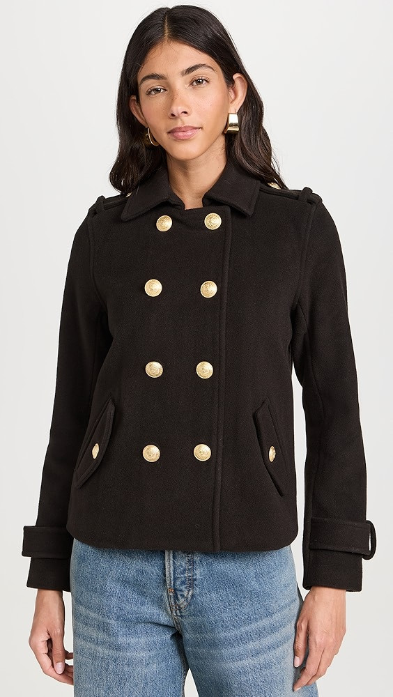L'AGENCE Franco Shirt Military Coat | Shopbop | Shopbop