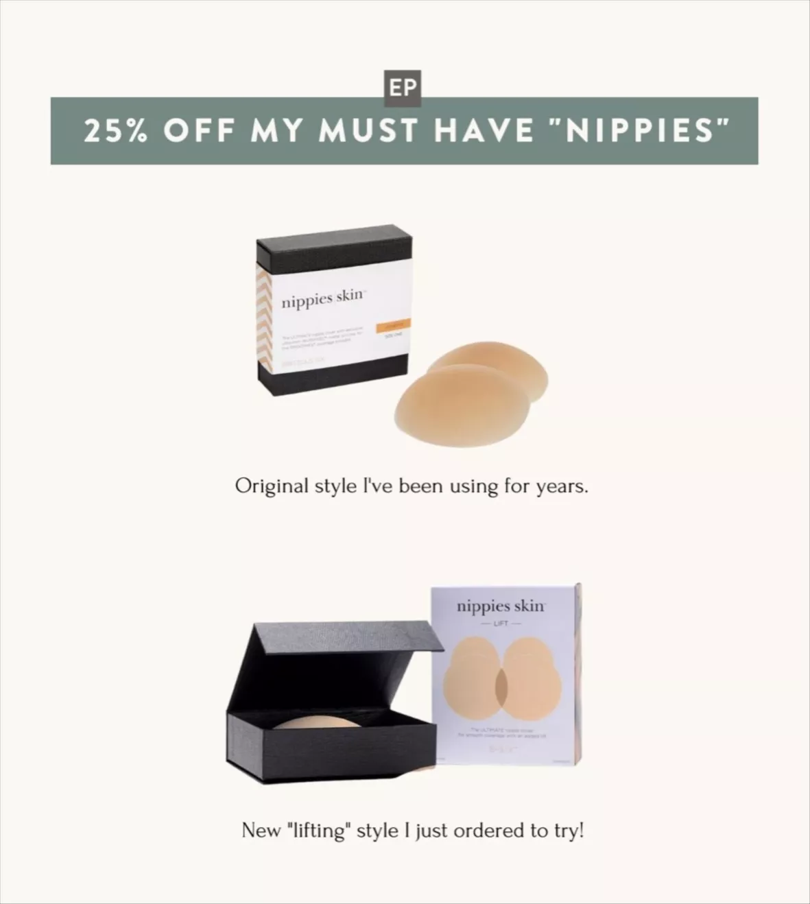 Nippies Skin Lifts Caramel Sz.1 … curated on LTK