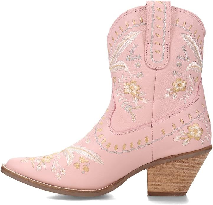 Dingo Women's Primrose Embroidered Floral Snip Toe Cowboy Booties Fashion Boot | Amazon (US)