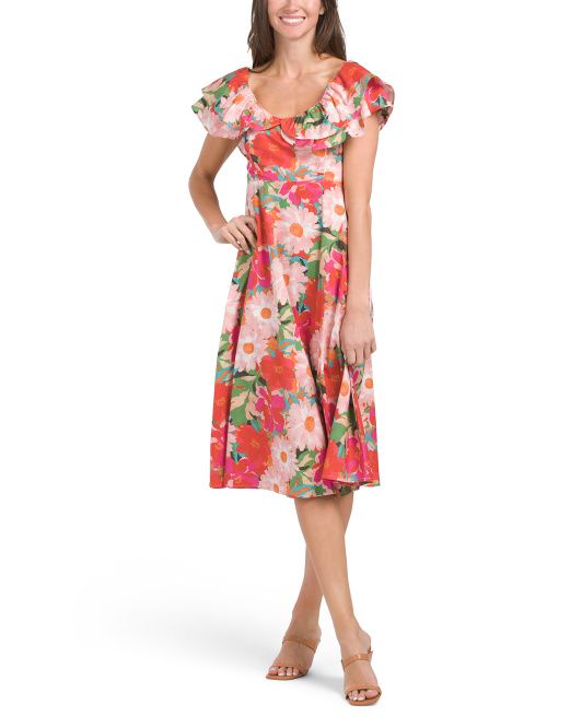 Floral Midi Dress | TJ Maxx