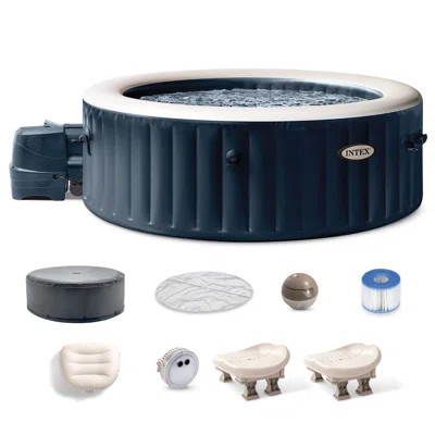 Intex Purespa Plus Inflatable Bubble Jet Hot Tub and Slip Resistant Seat (2 Pack) | Wayfair North America