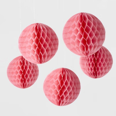 5ct Light Pink Honeycombs - Spritz™ | Target