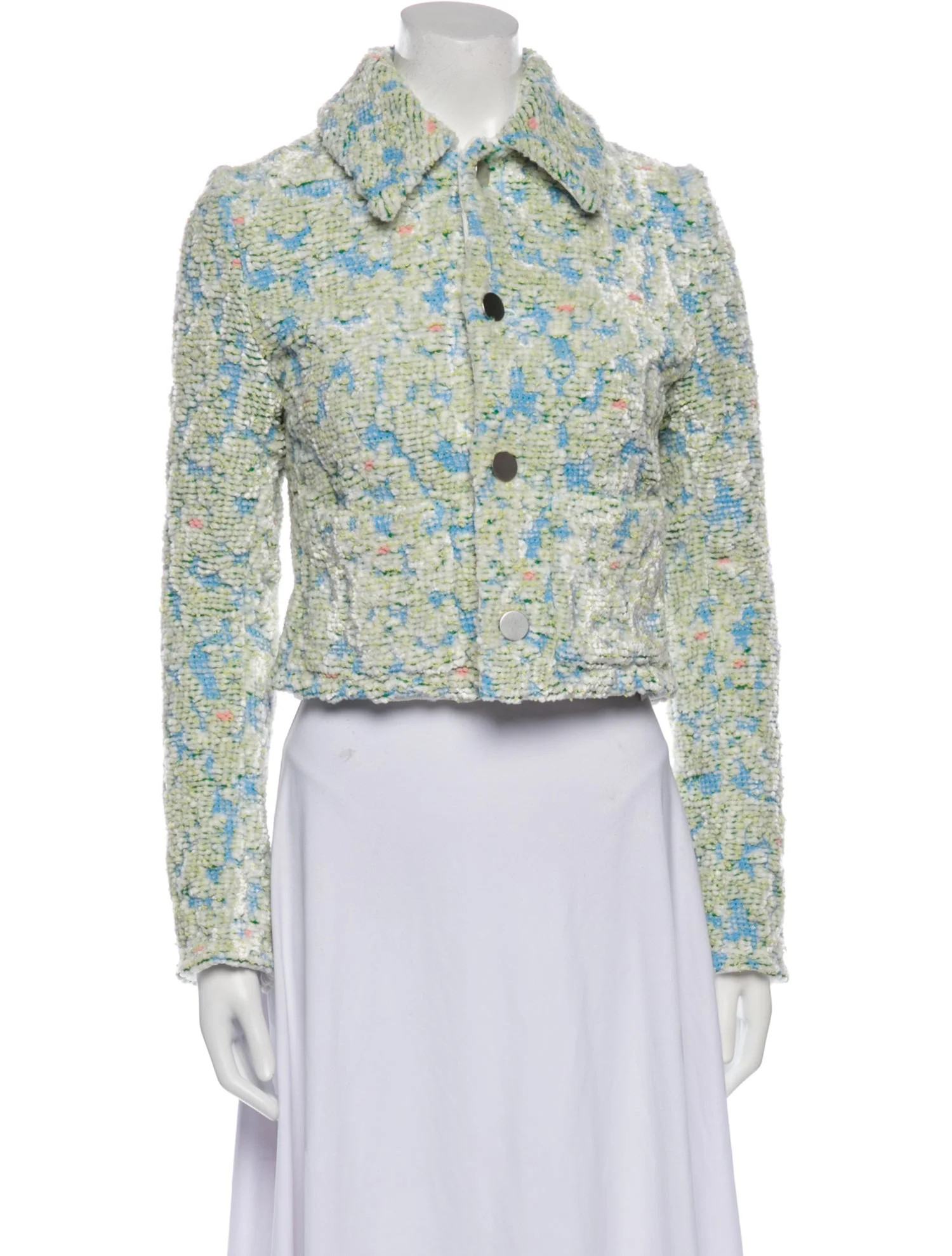 Colorblock Pattern Evening Jacket | The RealReal