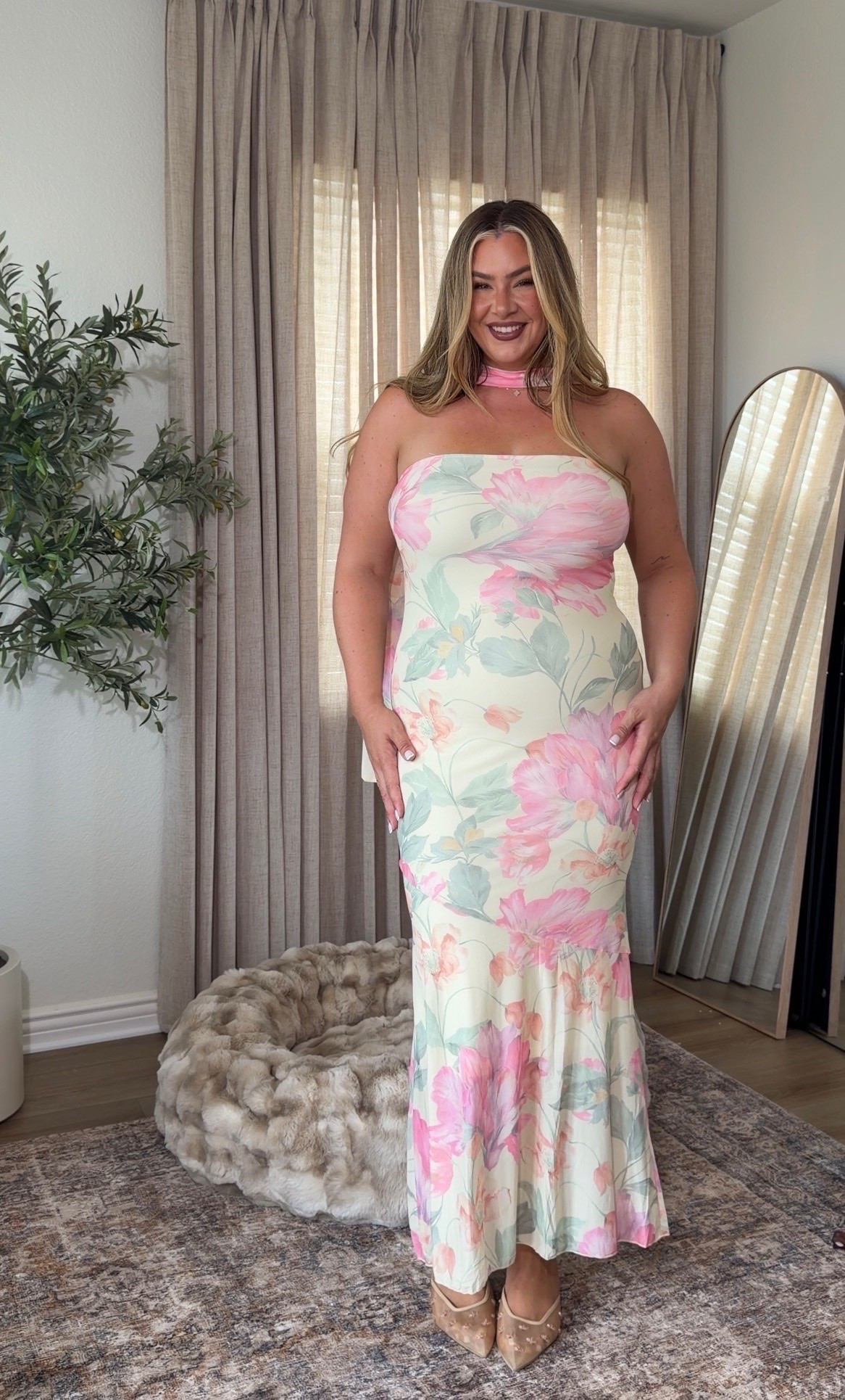 cute & affordable wedding guest dress ✨ wearing it in a large!

#LTKMidsize #LTKTall #LTKWedding