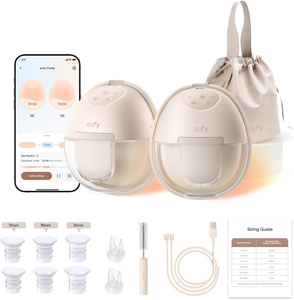 eufy Heated Wearable Breast Pump S1, Hands-Free Breast Pump with Industry-Leading HeatFlow Tech, ... | Amazon (US)