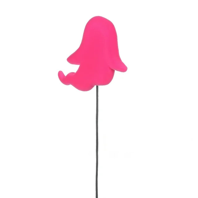 Halloween Pink Flocked Foam Ghost Decorative Pick, 8 in, by Way To Celebrate | Walmart (US)