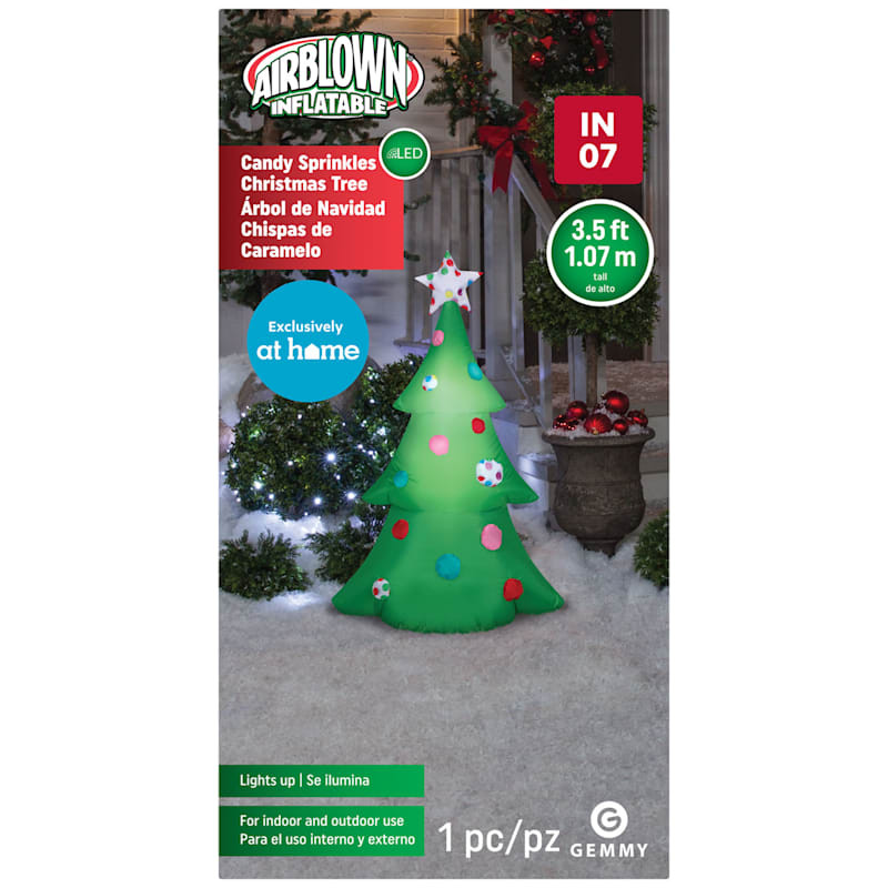 Inflatable Candy Christmas Tree, 3.5' | At Home