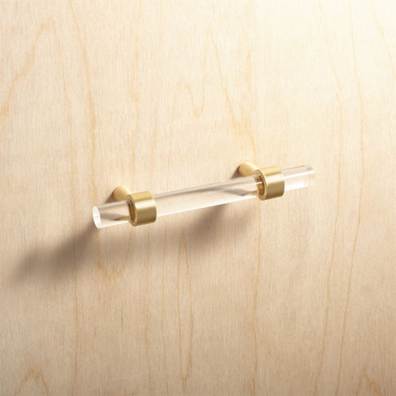 3" Brass and Acrylic HandleCB2 Exclusive Purchase now and we'll ship when it's available.    Est... | CB2