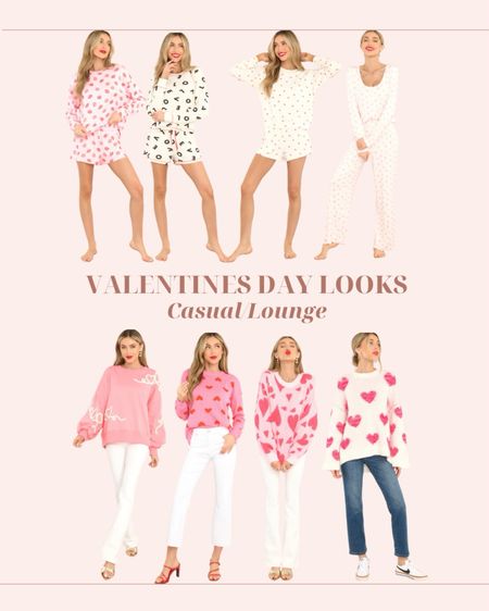 Cozy Valentine’s Day finds! 

Lounge wear, cozy looks, Valentine’s Day in, casual Valentine’s Day looks, heart sweater, pink sweater, pajamas

#LTKfindsunder100 #LTKSeasonal #LTKstyletip