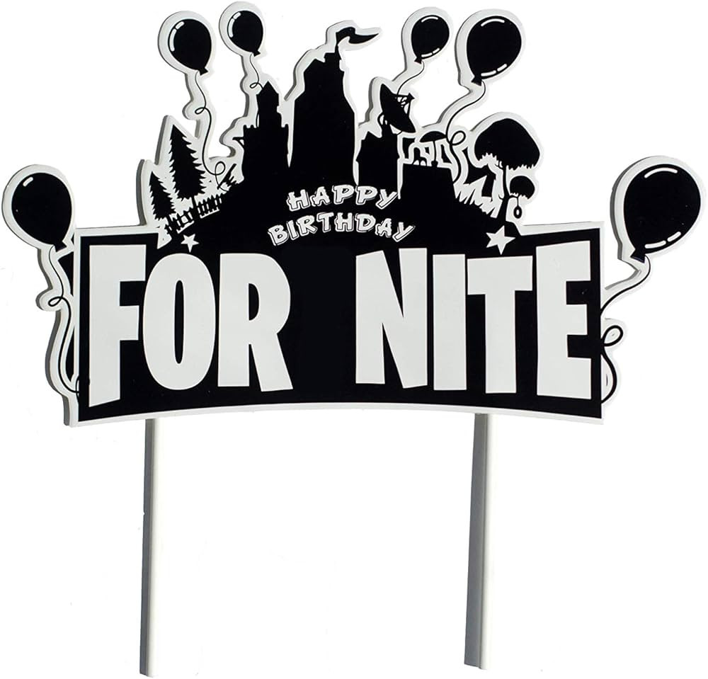 PrestoMarket Happy Birthday Cake Topper (8 inches) For Video Game Party Favors Supplies Birthday ... | Amazon (US)