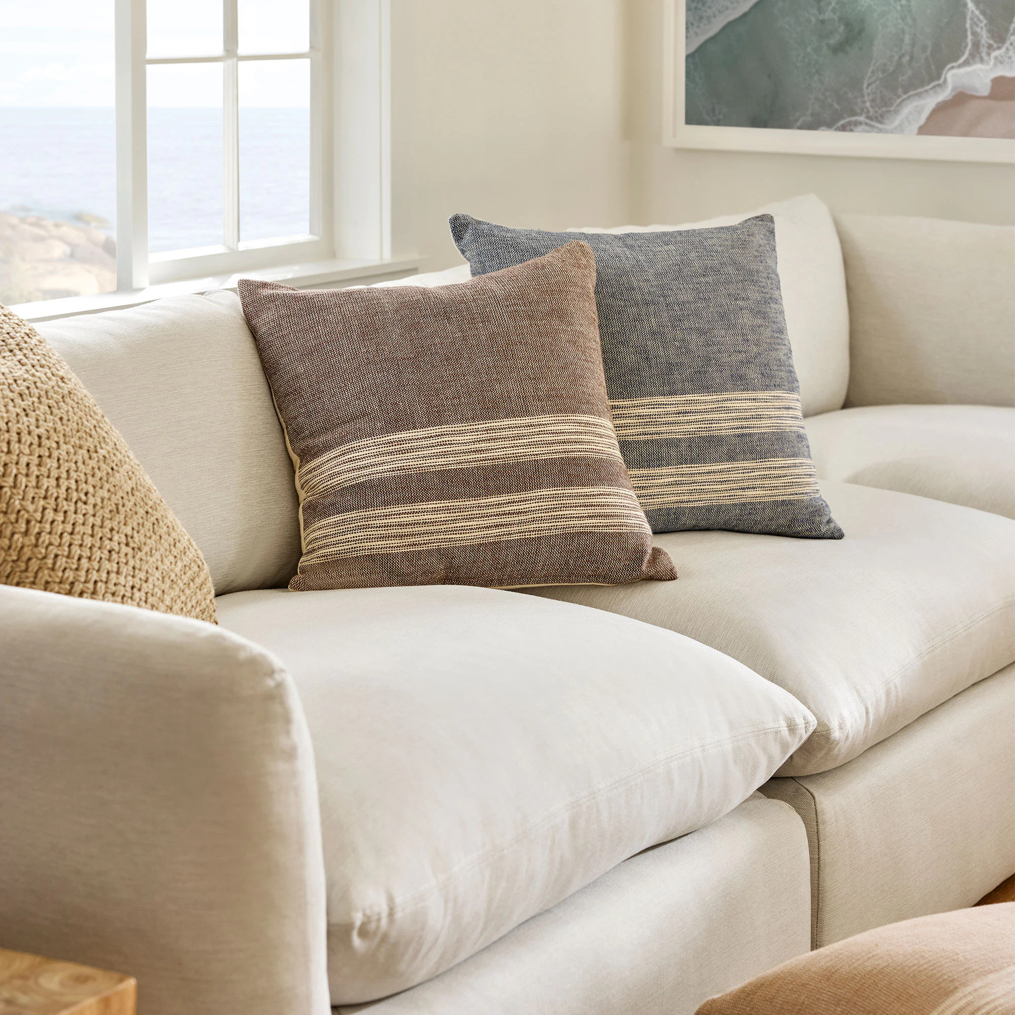 Mattie Pillow - Brown | Article