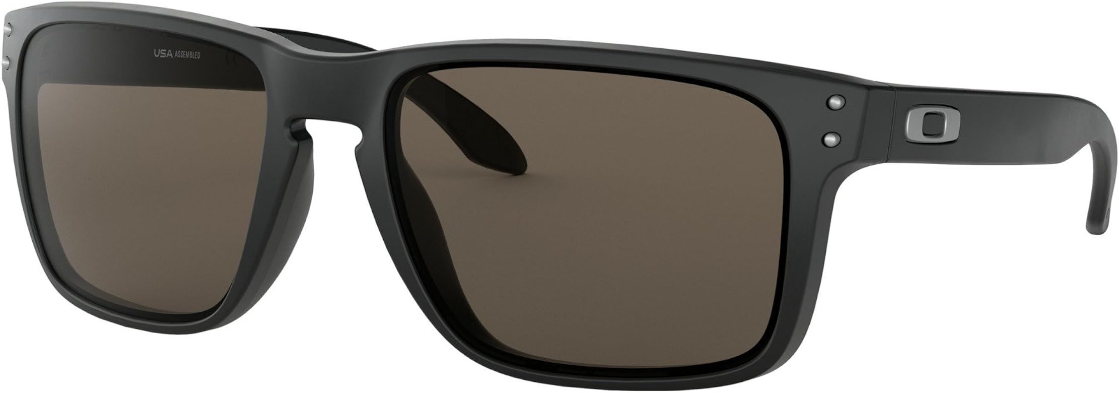 Oakley Holbrook Sunglasses (Matte Black Frame, Warm Grey Lens) with Lens Cleaning Kit and Country... | Amazon (US)