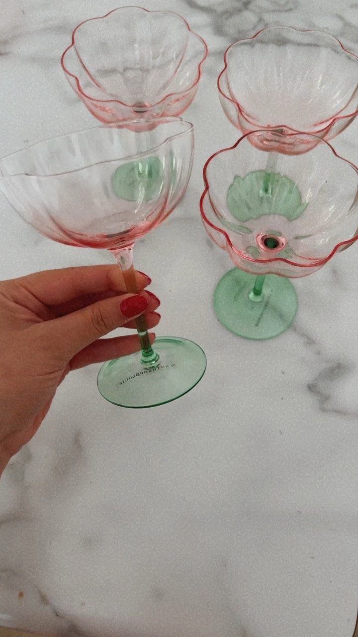 How cute are these flower glasses from anthropology?! 😍 They are perfect for any drink 😍

#LTKxAnthro #LTKFind #LTKhome