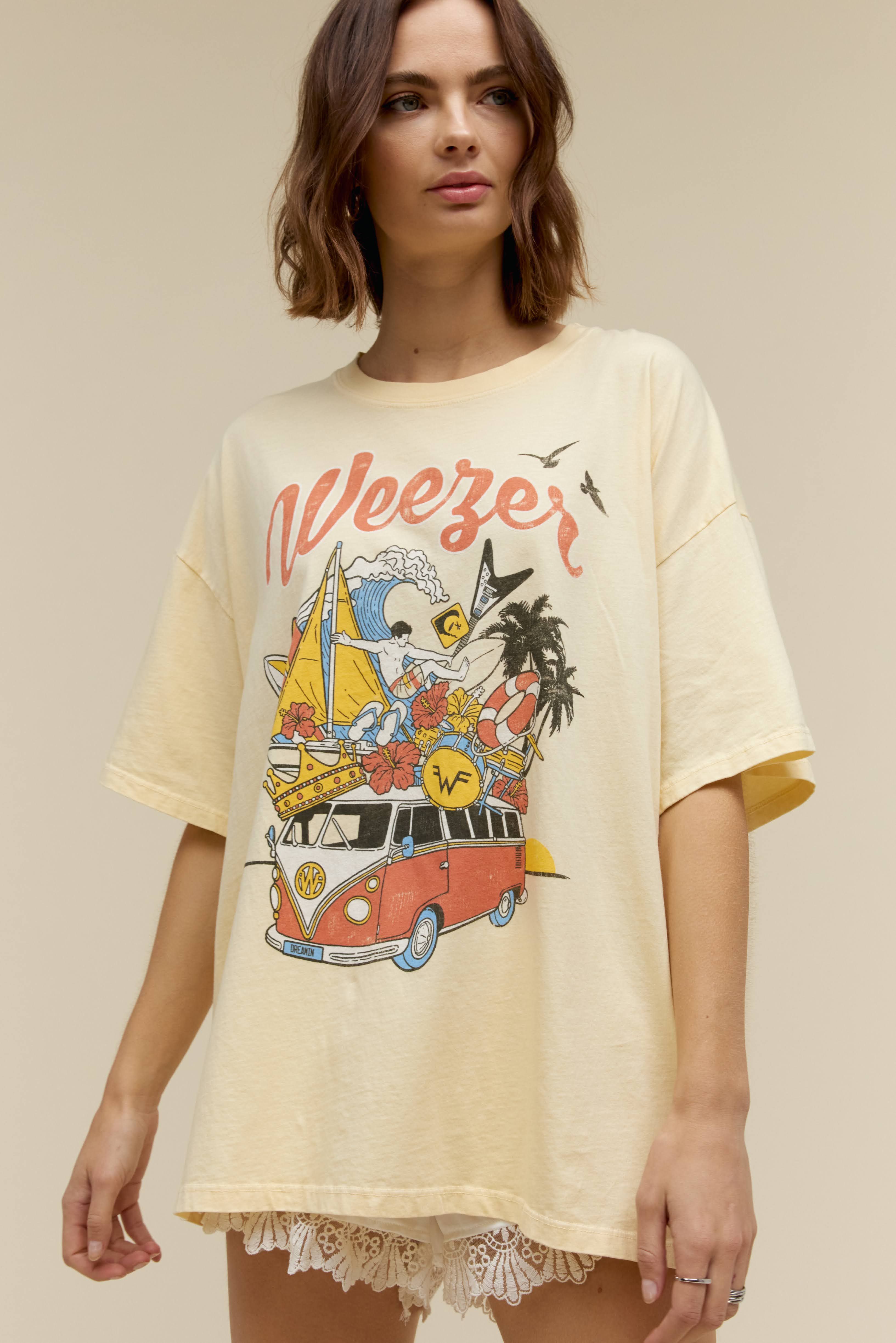 Weezer Collage OS Tee | Daydreamer