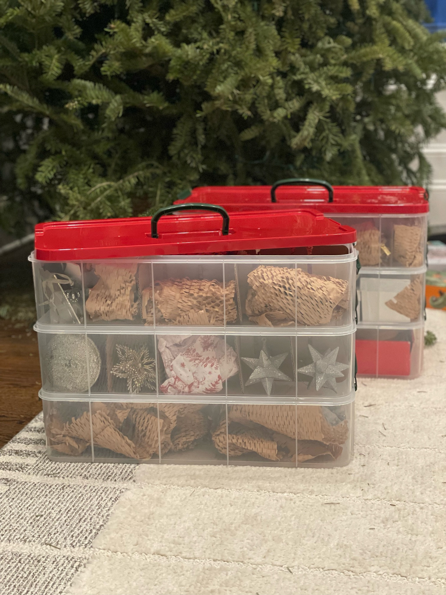 christin’s favorite ornament storage containers! best part is that they’re hard plastic vs alot of the softer storage options out there — and they’re on sale, so snag them quick!

christmas // tree // decor // holiday //organization

#LTKSaleAlert #LTKSeasonal #LTKHome
