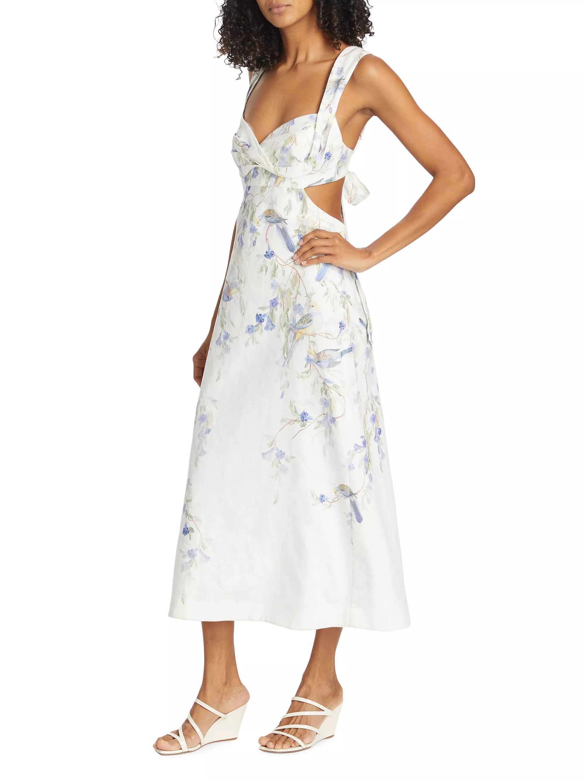 Natura Linen Cut-Out Maxi Dress | Saks Fifth Avenue