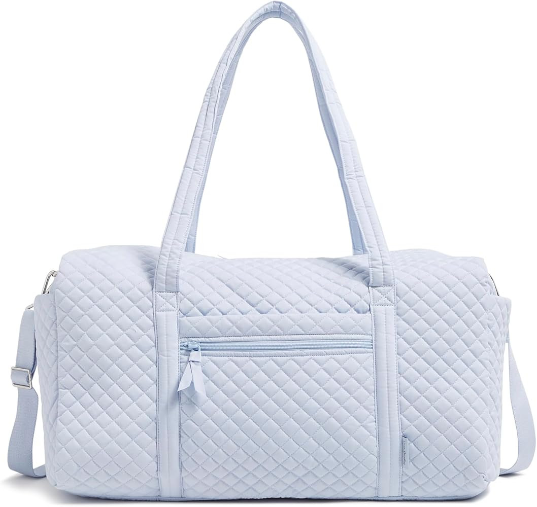 Vera Bradley Cotton Large Travel Duffle Bag, Morning Glory | Amazon (US)