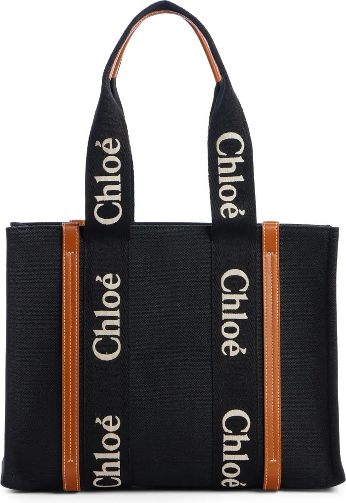 Medium Woody Linen Canvas Tote | Nordstrom