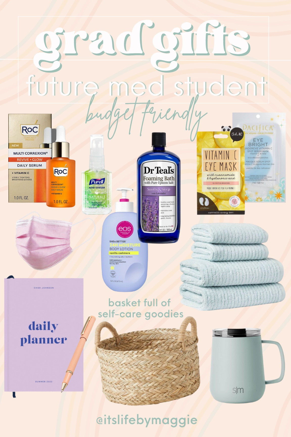 Budget friendly graduation gifts!

#graduationgifts #giftsforher #targetfinds #beauty #skincare #medicalschool #medstudent #giftbasket #carepackage #stressrelief 

#LTKGiftGuide #LTKunder100 #LTKbeauty