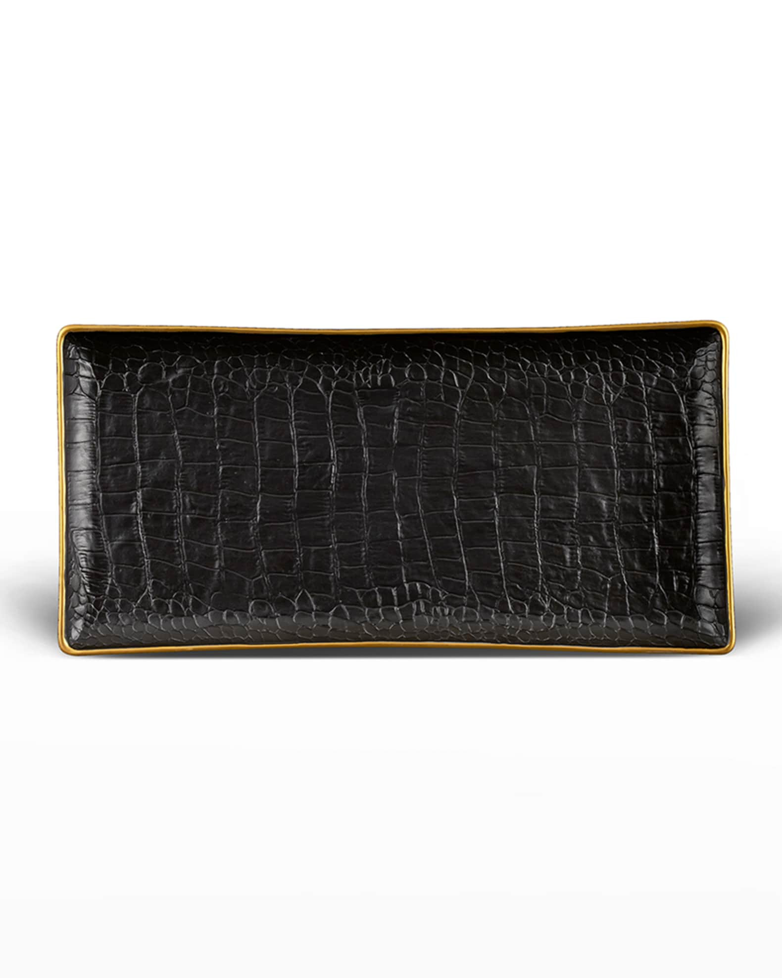 Crocodile Medium Rectangle Tray | Neiman Marcus
