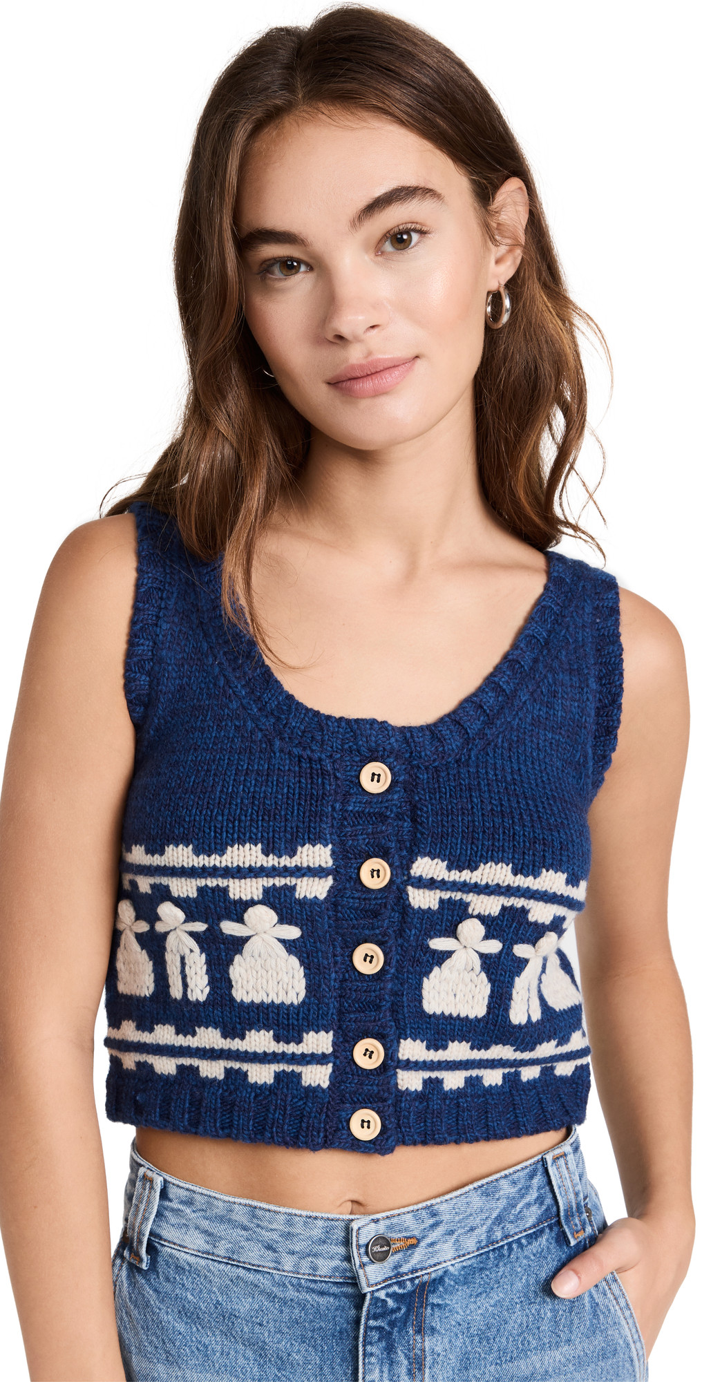 Sea Afina Knits Cropped Vest | SHOPBOP | Shopbop
