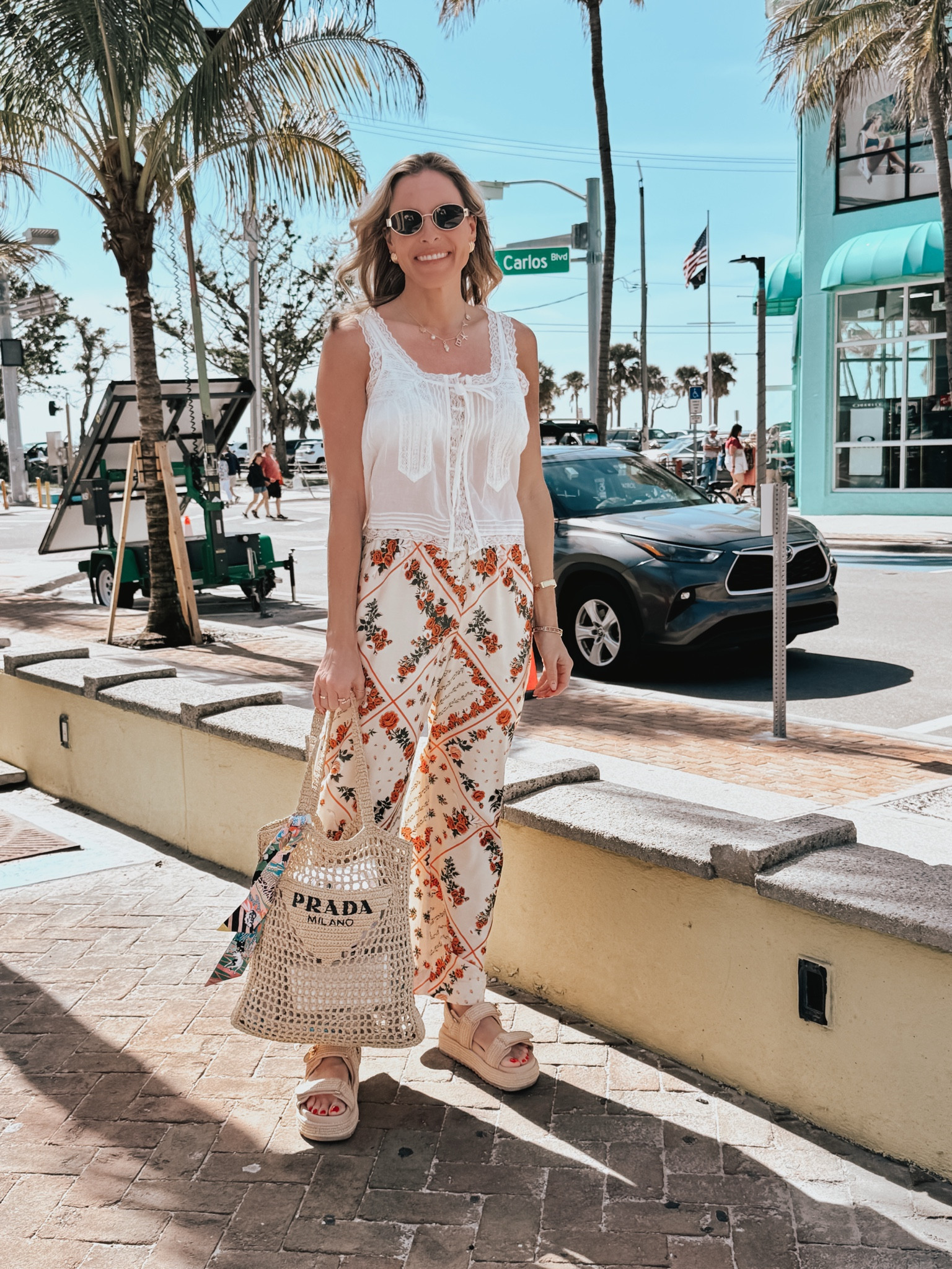 These vibrant silk pants and romantic top is perfect for windy beach days and a causal dinner 

#LTKTravel #LTKSwim #LTKOver40