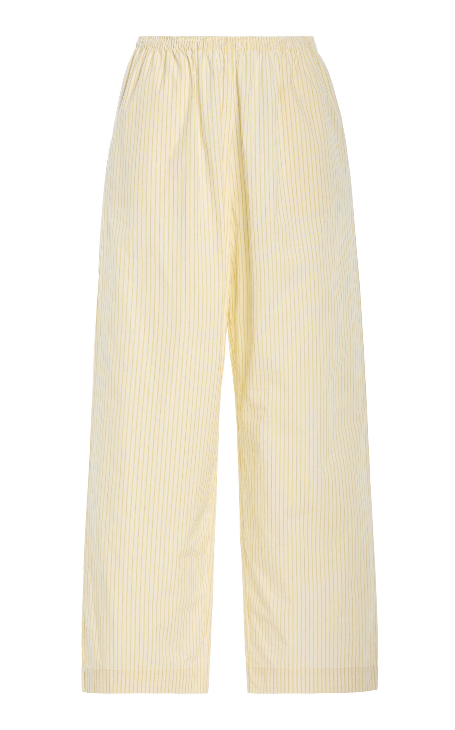 Deiji Studios - Ease Cotton Poplin Pants - Yellow - XS - Moda Operandi | Moda Operandi (Global)