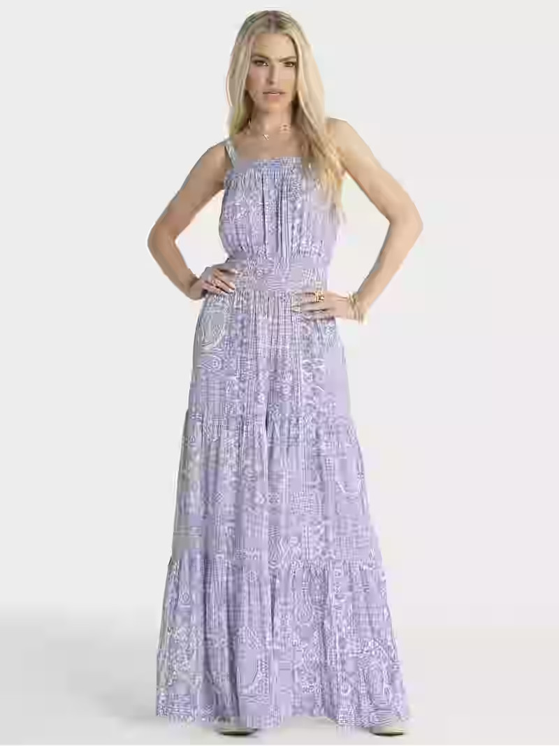 Jessica Simpson Women's Delene Smocked Jumpsuit, Sizes XS-XL - Walmart.com | Walmart (US)