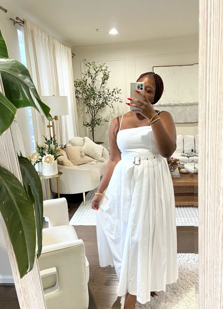 My favorite white dress right now !!! It’s 30% off with the Target Circle Week deals. White dress , midi dress, summer dress 

#LTKxTarget #LTKsalealert #LTKmidsize