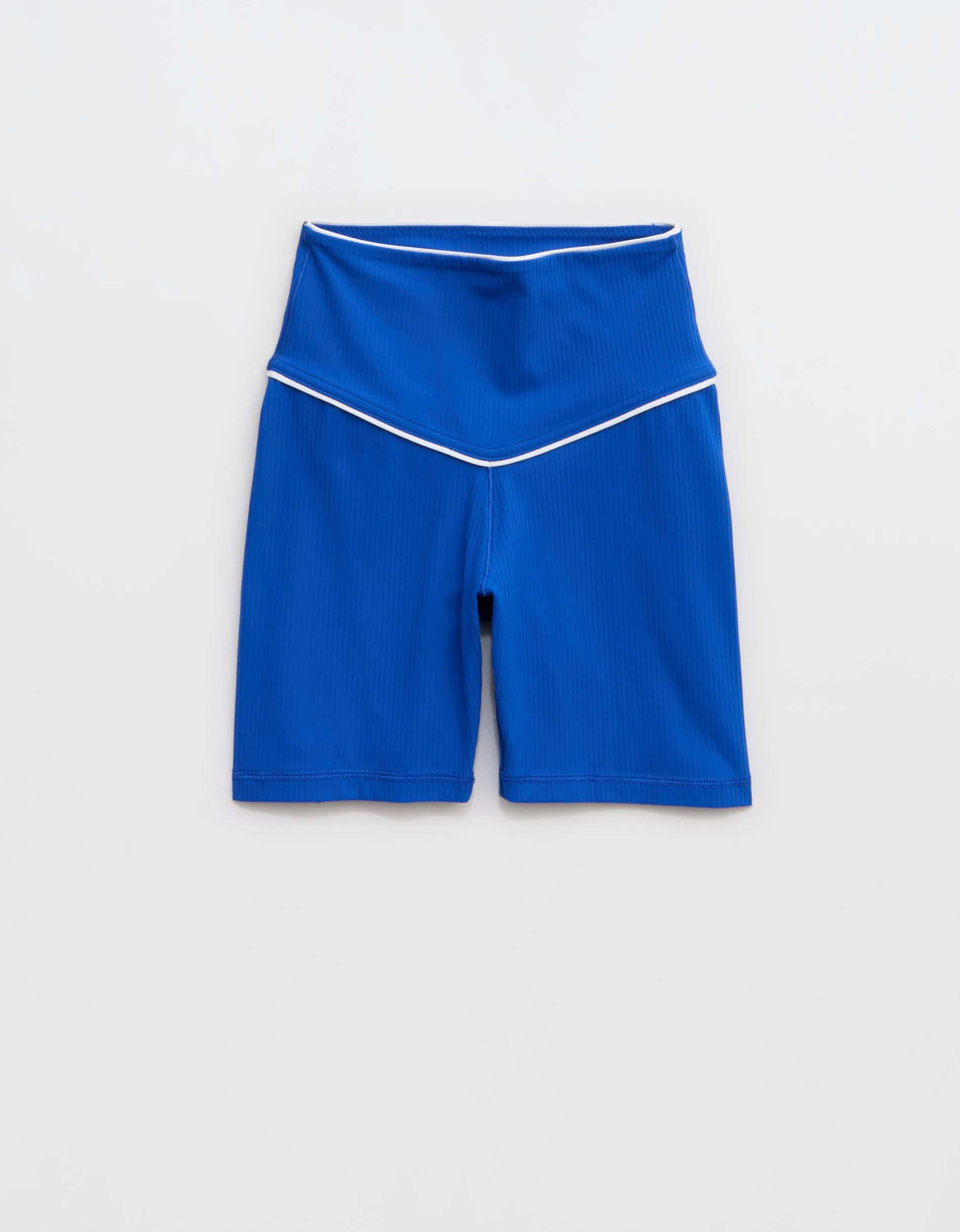 OFFLINE By Aerie Real Me XTRA High Waisted 5" Rib Piping Bike Short | American Eagle Outfitters (US & CA)