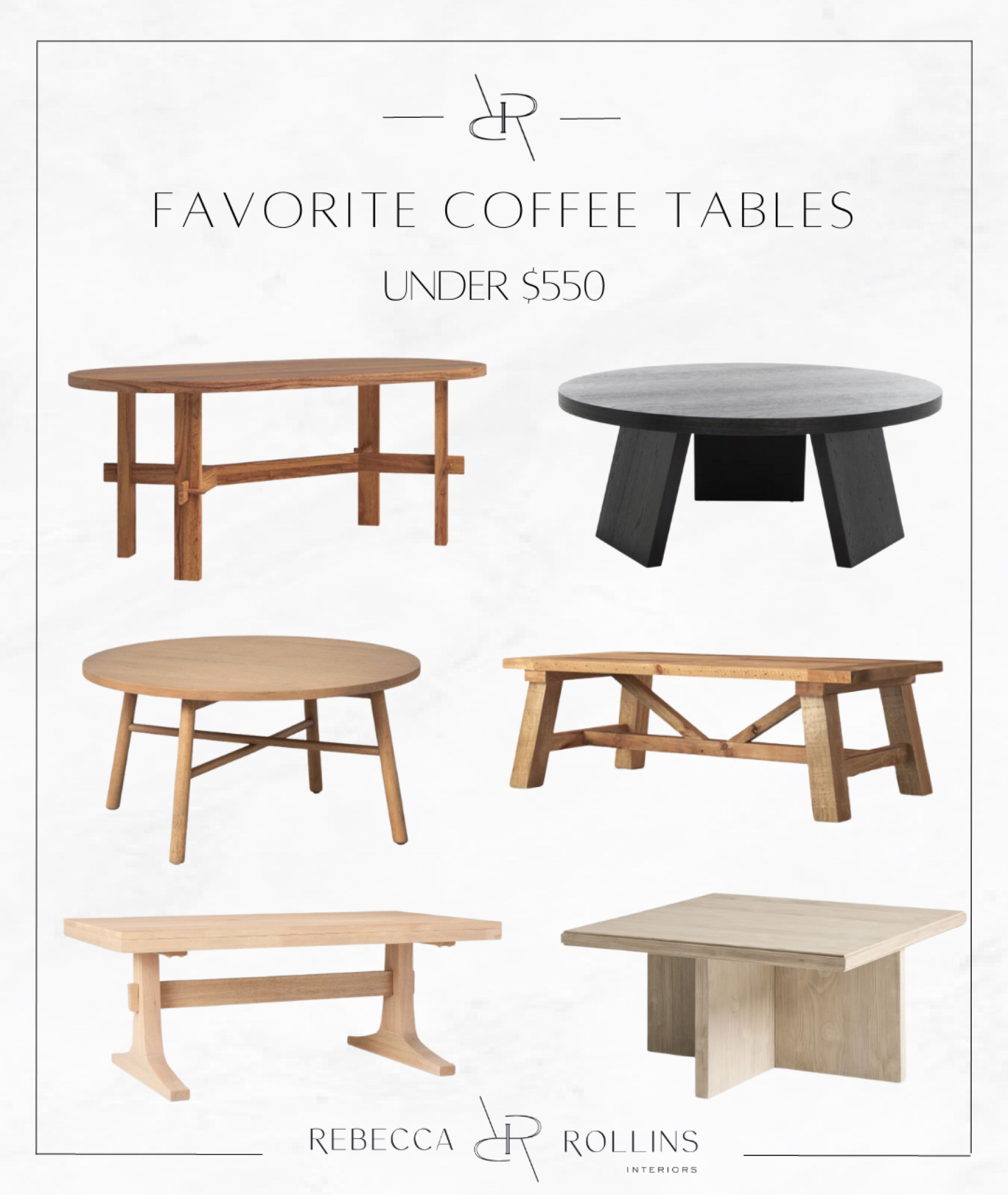 We’ve rounded up some of our favorite coffee tables and they’re all under $550! 

#LTKhome #LTKfamily #LTKstyletip