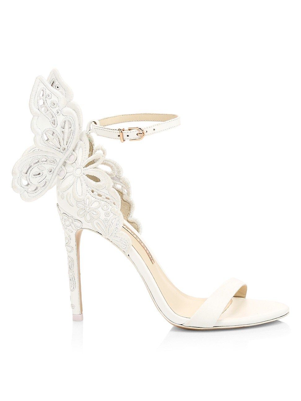 Sophia Webster Women's Chiara Broderie Leather Sandals - White - Size 11 | Saks Fifth Avenue