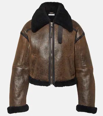 New Lete leather and shearling jacket | Mytheresa (US/CA)