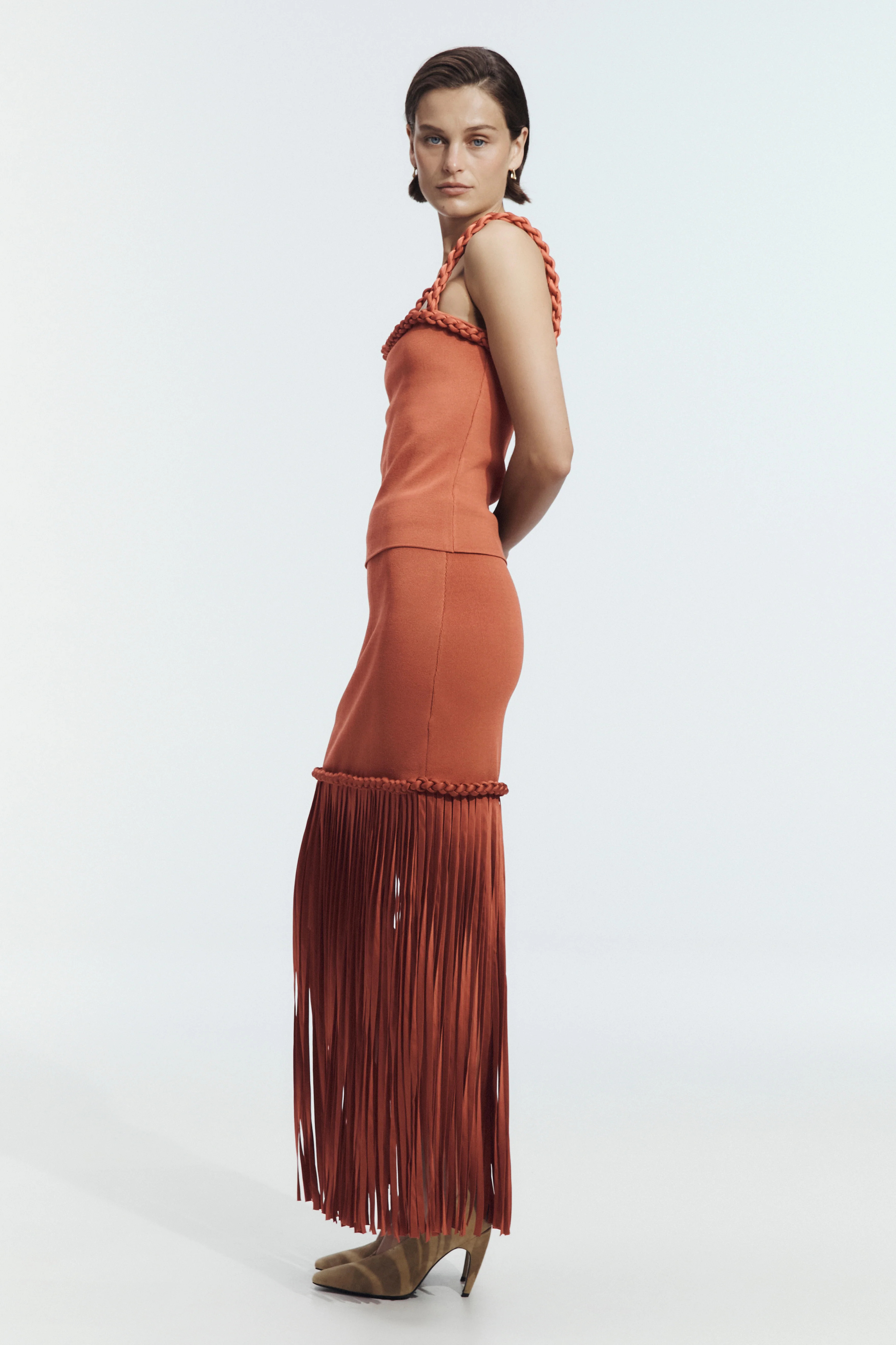 Ribiona Knit Midi Skirt | aje. (US, UK, Europe, ROW)