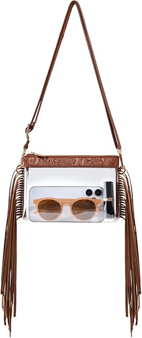 Unilily Clear Bag for Stadium Events, Stadium Approved Small Clear Purse for Women, Crossbody Bag... | Amazon (US)