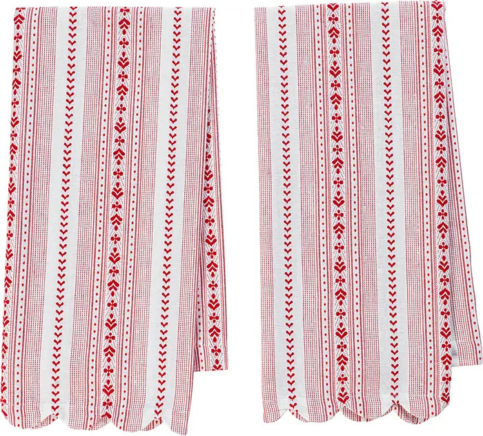Villa Stripe Set of 2 Kitchen Towels | Nordstrom