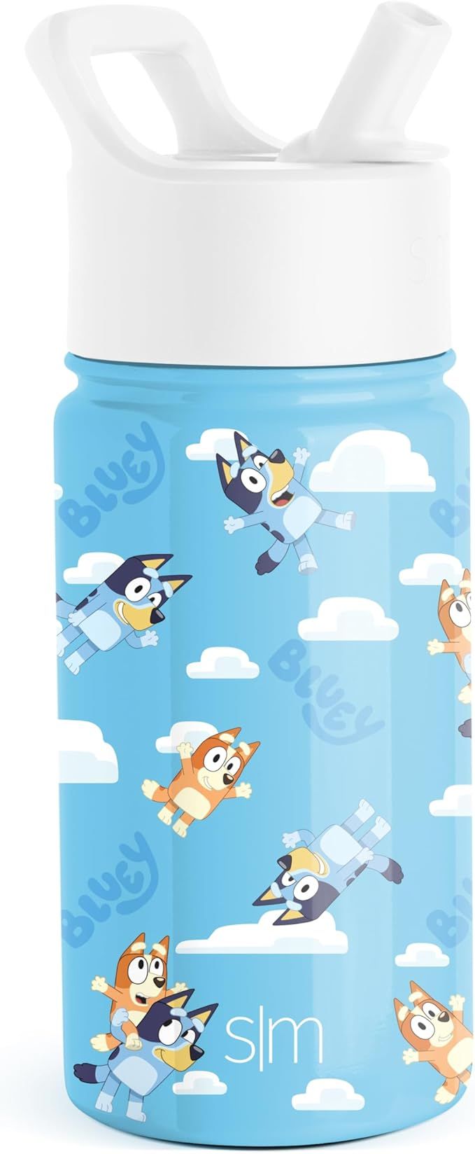 Simple Modern Bluey Kids Water Bottle with Straw Lid | Reusable Insulated Stainless Steel Cup for... | Amazon (US)