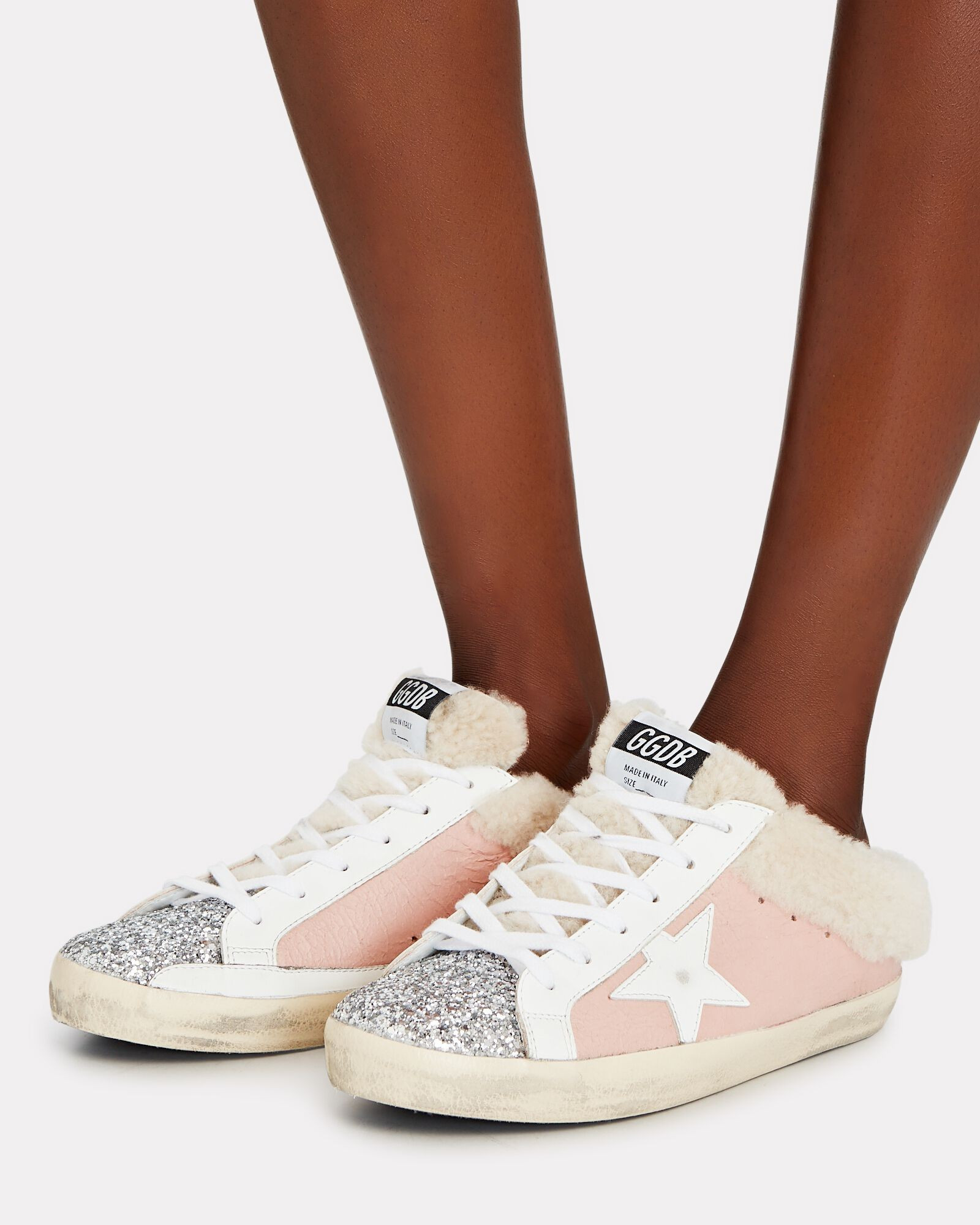 Superstar Sabot Shearling Sneakers | INTERMIX