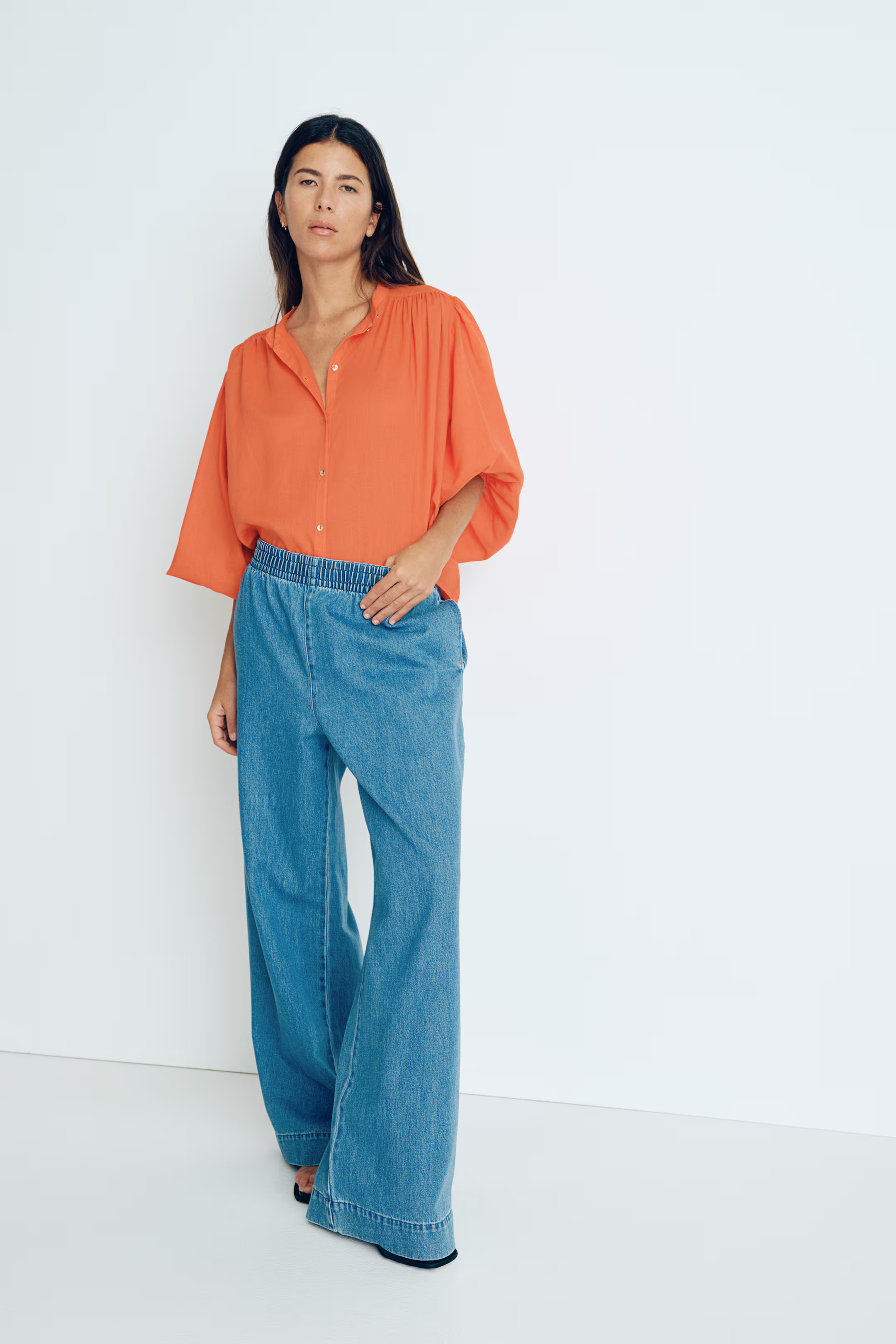 Denim pull-on broek | H&M (DE, AT, CH, NL, FI)