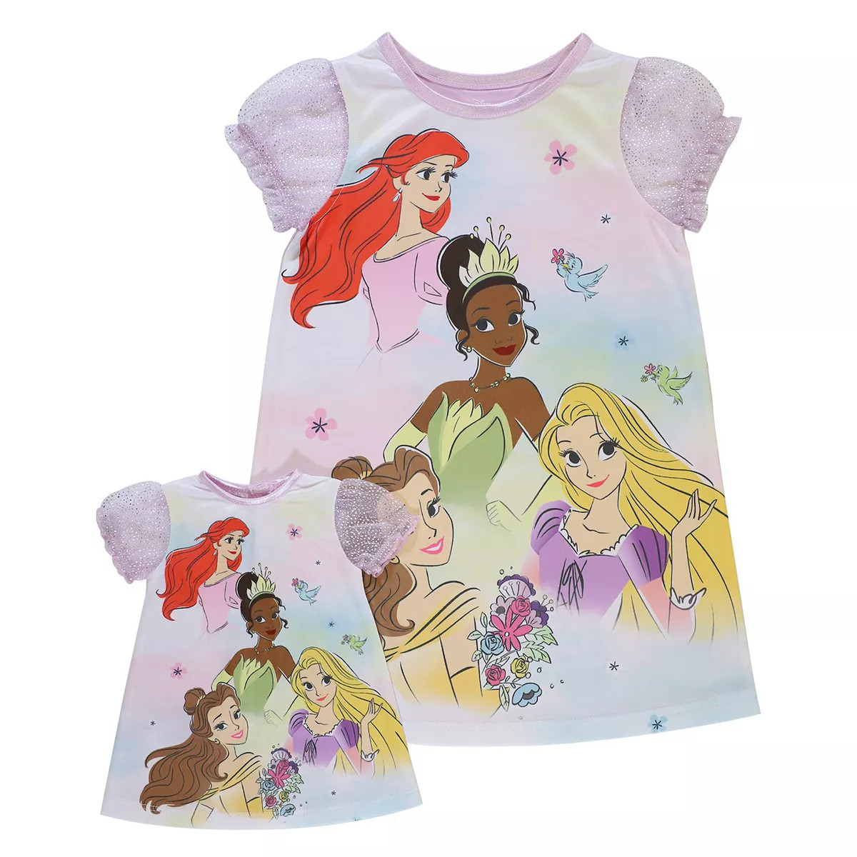 Toddler Girl Disney Princess Princess Besties Nightgown & Doll Gown Set | Kohl's