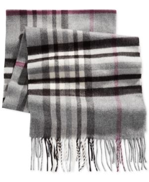 V. Fraas Cashmink Oversized Check Scarf | Macys (US)