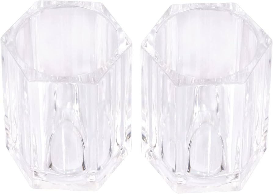 ONLYKXY 2pcs Clear Acrylic Toothpick Holder Elegant Clean For Home Kitchen Storage Gadgets Creati... | Amazon (US)