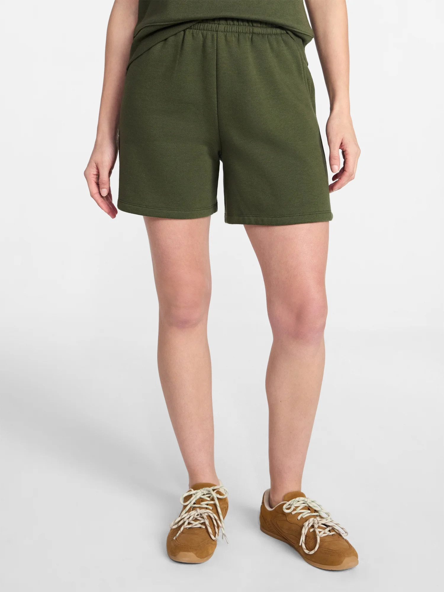 Time and Tru Women's Fleece Shorts, Size XS-XXXL | Walmart (US)