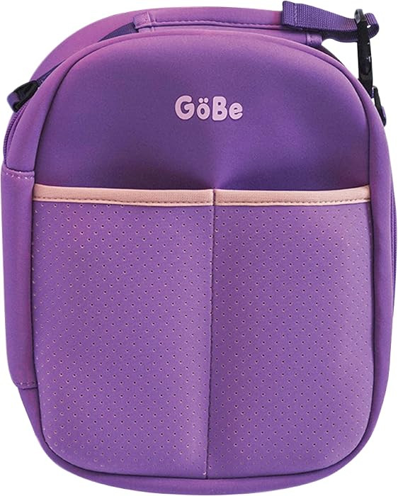GoBe Kids Insulated Lunch Bag, Large Neoprene, Machine-Washable, Purple | Amazon (US)