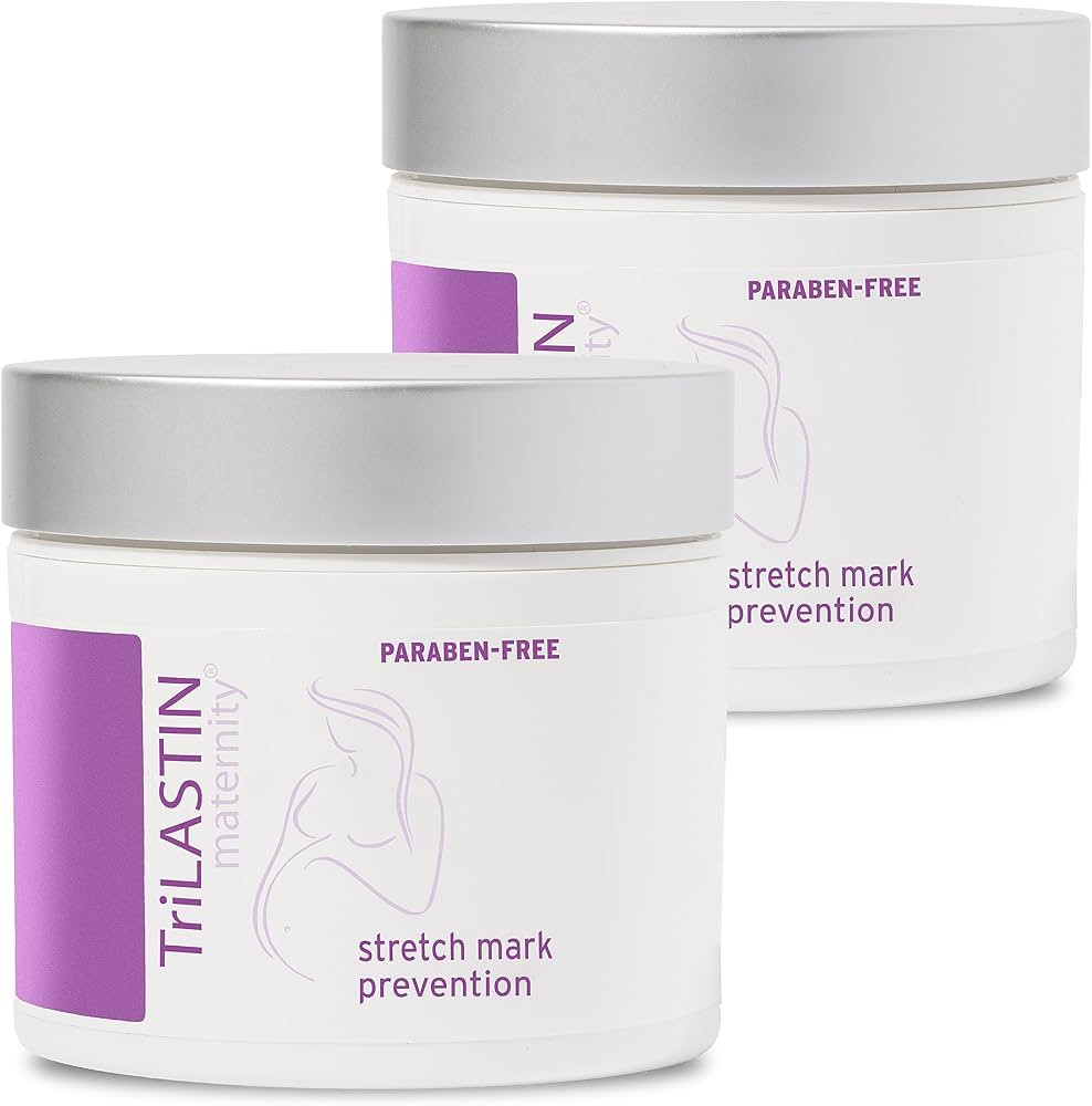 TriLASTIN Maternity Stretch Mark Prevention Cream (4oz) | Hypoallergenic and Paraben-Free | Pregn... | Amazon (US)
