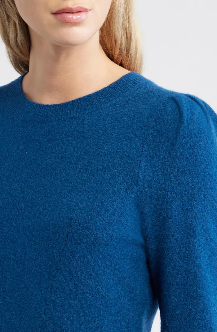 Pointelle Detail Crewneck Sweater | Nordstrom