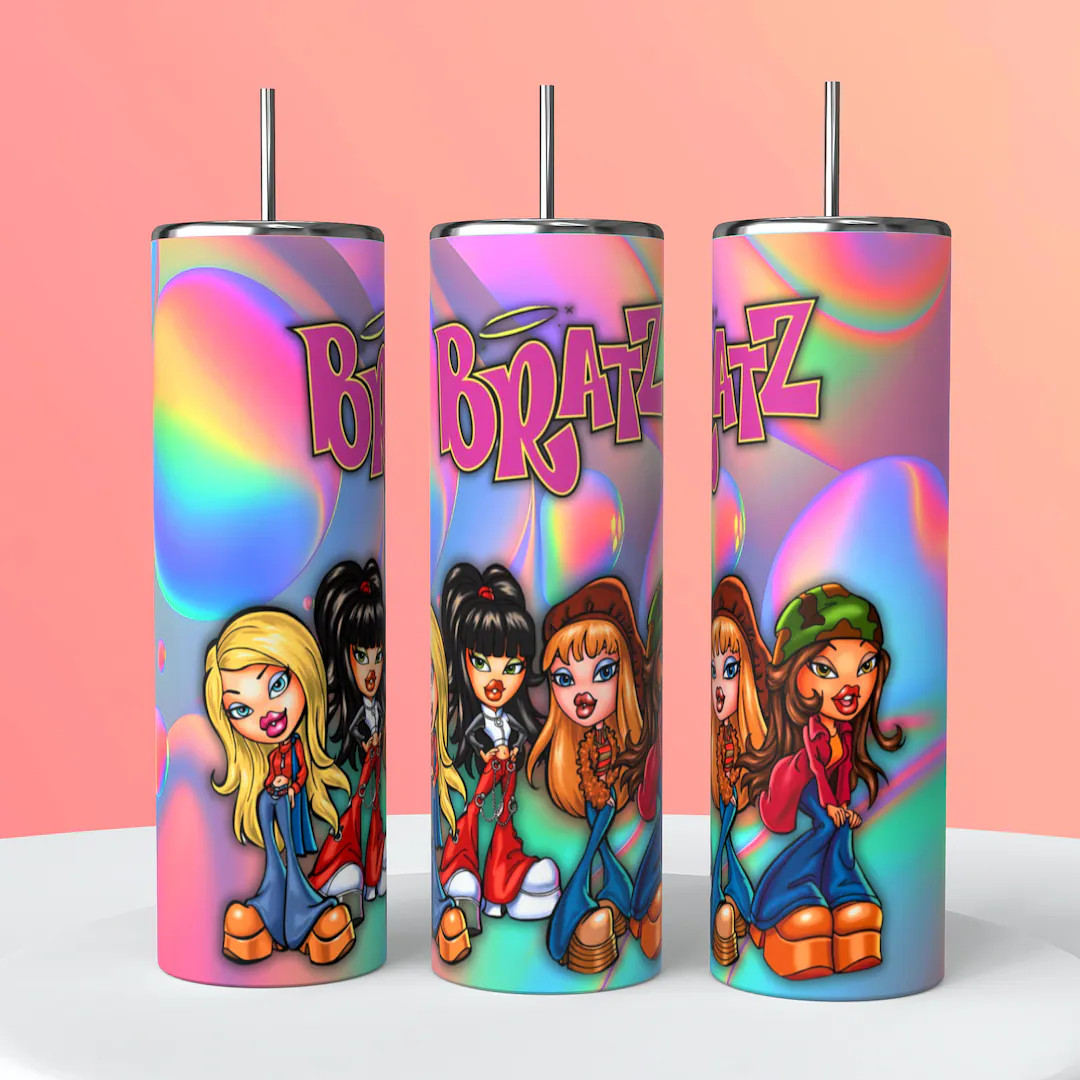 BRATZ Tumbler Wrap 20 Oz Skinny Tumbler digital Download - Etsy | Etsy (US)